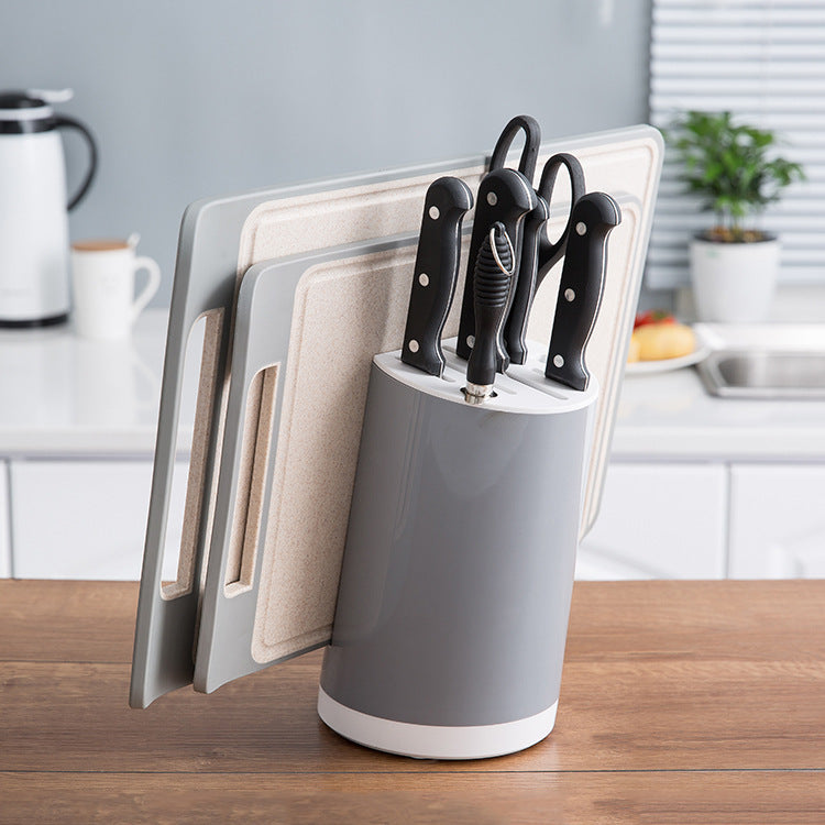 Kitchen Knife Storage Rack Household Kitchen Knife Holder Knife Block Chopping Board Rack