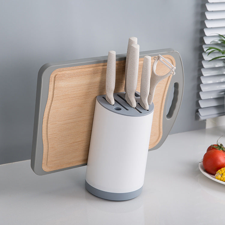 Kitchen Knife Storage Rack Household Kitchen Knife Holder Knife Block Chopping Board Rack