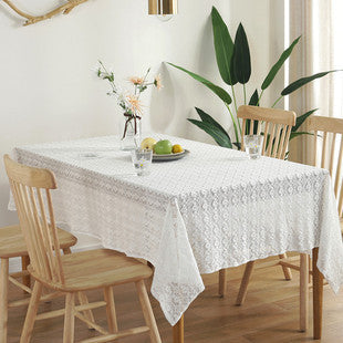 Waterproof Tablecloth Mediterranean Style Blue Striped Tassel Table Cloth Tablecloth Cotton Linen Coffee Table Cloth Cover Towel