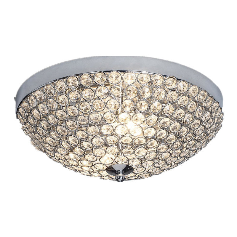 Crystal Bedroom Ceiling Lamp Round Mini And Simple