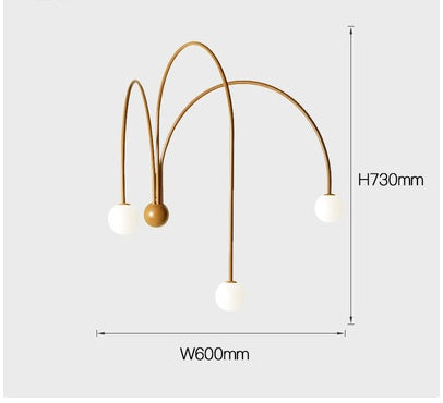 Line Design Background Wall Bedroom Study Wall Lamp