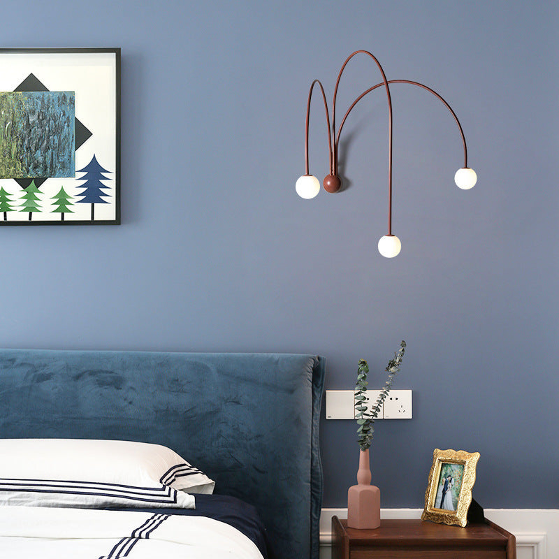 Line Design Background Wall Bedroom Study Wall Lamp