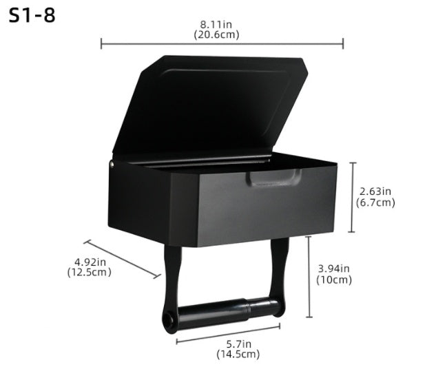 Stainless Steel Bathroom Toilet Punch Free Tissue Box