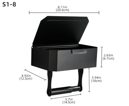 Stainless Steel Bathroom Toilet Punch Free Tissue Box