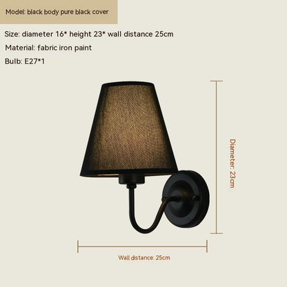 Indoor Bedroom Bedside Wall Lamp Creative Hotel