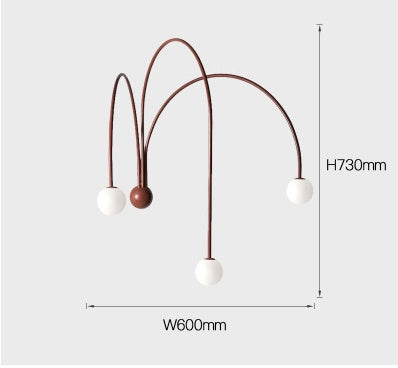 Line Design Background Wall Bedroom Study Wall Lamp